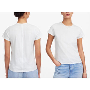 Madewell | NWT | Essential Slim Tee in Lightweight Cotton White | Sz XS